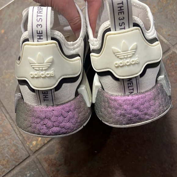 NMD_R1 White Tech Purple Runner - Picture 3 of 7